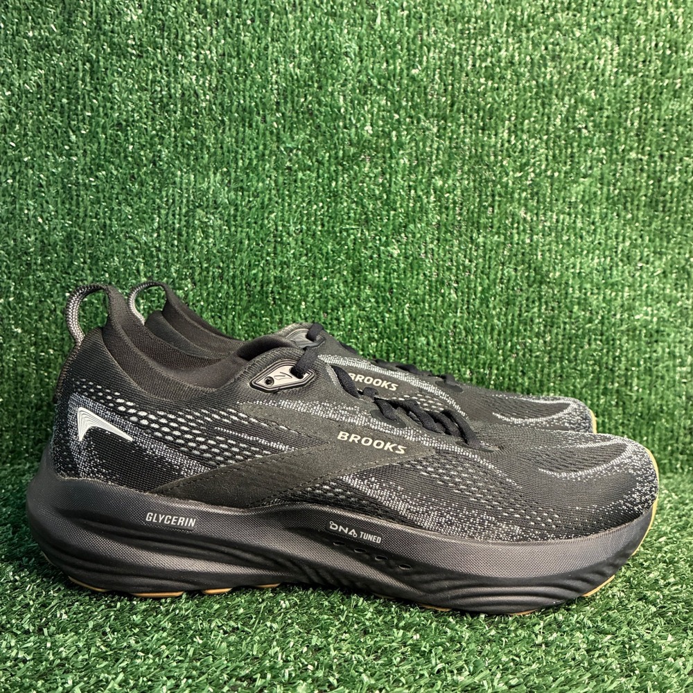 Brooks Glycerin 22 DNA Tuned Cushion Athletic Running Shoes Black Mens Size 10 D